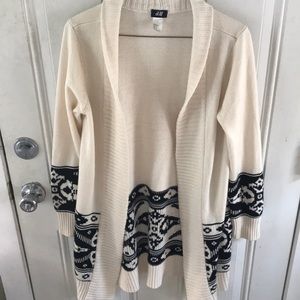 • tribal design cardigan